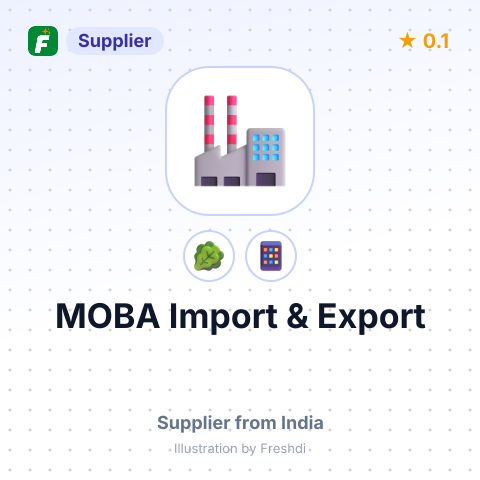 MOBA Import & Export – summary card, no photo uploaded yet