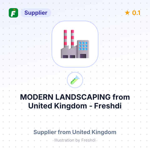MODERN LANDSCAPING – summary card, no photo uploaded yet