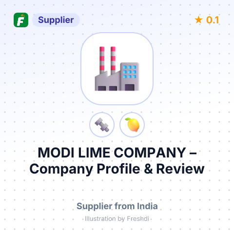 MODI LIME COMPANY – summary card, no photo uploaded yet