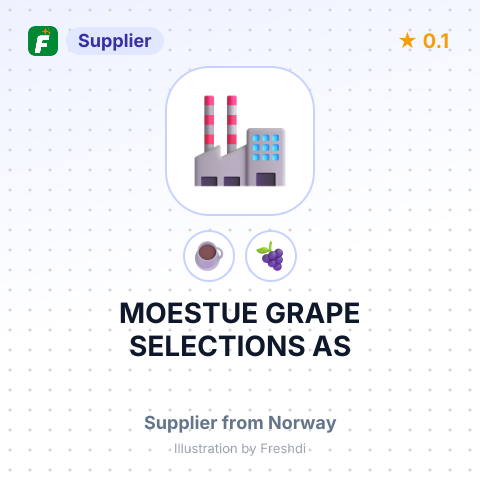 MOESTUE GRAPE SELECTIONS AS – summary card, no photo uploaded yet