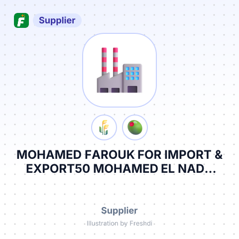 MOHAMED FAROUK FOR IMPORT & EXPORT50 MOHAMED EL NADY STREETCAIRO, EGYPT – summary card, no photo uploaded yet
