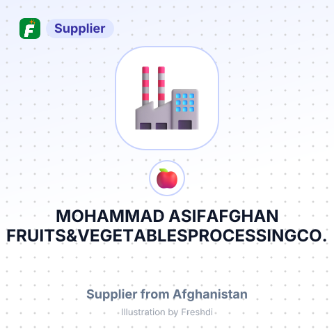 MOHAMMAD ASIFAFGHAN FRUITS&VEGETABLESPROCESSINGCO. – summary card, no photo uploaded yet