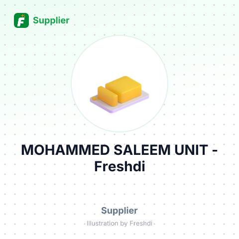 MOHAMMED SALEEM UNIT – summary card, no photo uploaded yet