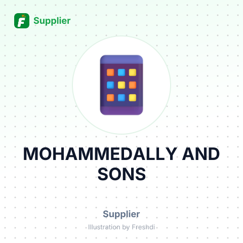 MOHAMMEDALLY AND SONS – summary card, no photo uploaded yet