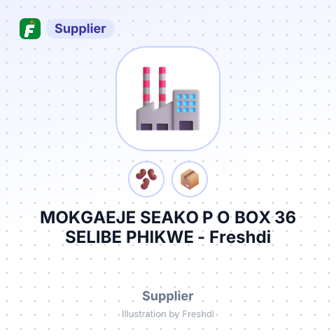 MOKGAEJE SEAKO P O BOX 36 SELIBE PHIKWE – summary card, no photo uploaded yet