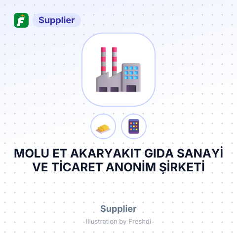 MOLU ET AKARYAKIT GIDA SANAYİ VE TİCARET ANONİM ŞİRKETİ – summary card, no photo uploaded yet