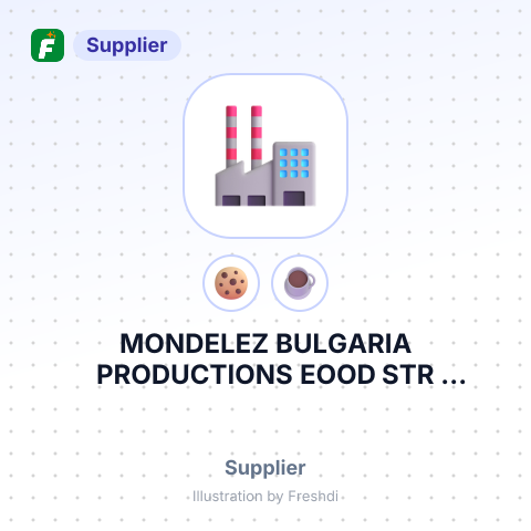 MONDELEZ BULGARIA PRODUCTIONS EOOD STR REPUBLIKA – summary card, no photo uploaded yet
