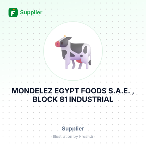 MONDELEZ EGYPT FOODS S.A.E. , BLOCK 81 INDUSTRIAL – summary card, no photo uploaded yet
