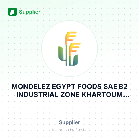 MONDELEZ EGYPT FOODS SAE B2 INDUSTRIAL ZONE KHARTOUM STREET 10TH RAMADAN CITY EGYPT – summary card, no photo uploaded yet