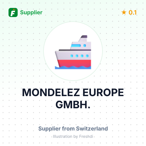 MONDELEZ EUROPE GMBH. – summary card, no photo uploaded yet
