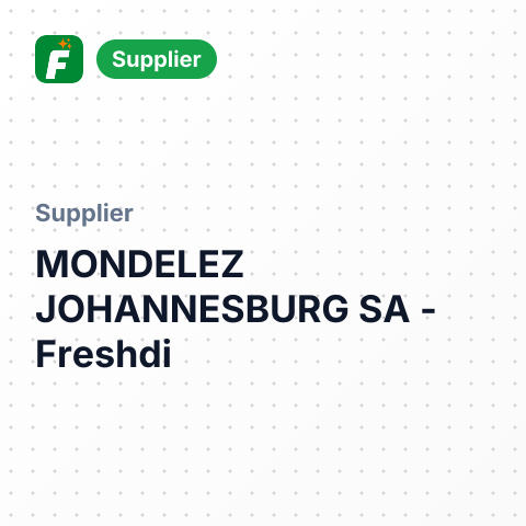 MONDELEZ JOHANNESBURG SA – summary card, no photo uploaded yet