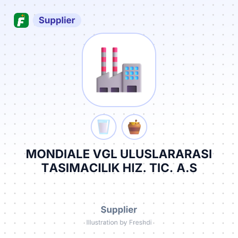 MONDIALE VGL ULUSLARARASI TASIMACILIK HIZ. TIC. A.S – summary card, no photo uploaded yet