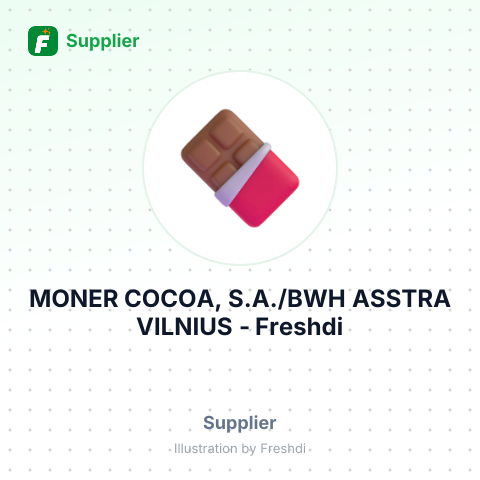 MONER COCOA, S.A./BWH ASSTRA VILNIUS – summary card, no photo uploaded yet
