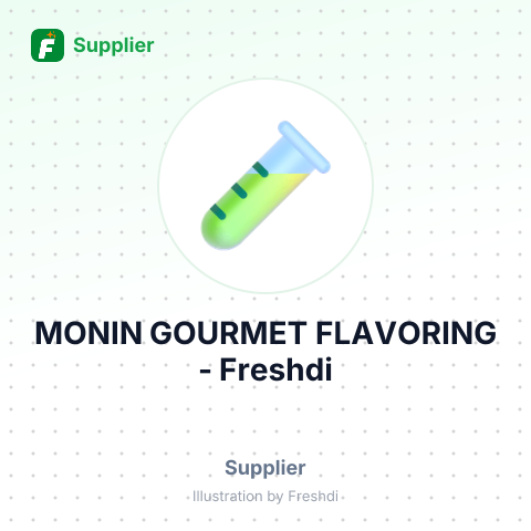 MONIN GOURMET FLAVORING – summary card, no photo uploaded yet