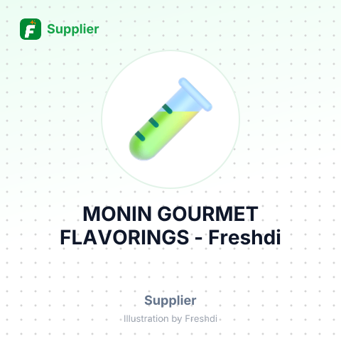 MONIN GOURMET FLAVORINGS – summary card, no photo uploaded yet