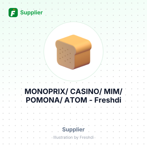 MONOPRIX/ CASINO/ MIM/ POMONA/ ATOM – summary card, no photo uploaded yet