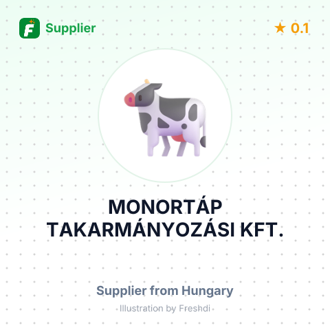 MONORTÁP TAKARMÁNYOZÁSI KFT. – summary card, no photo uploaded yet