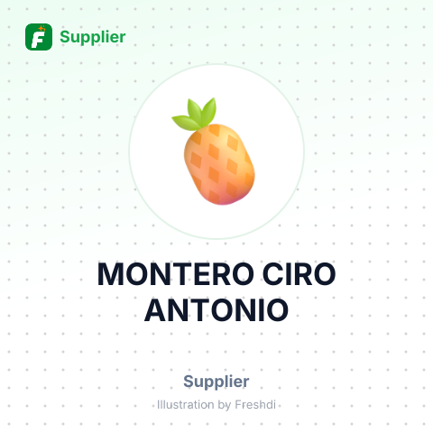 MONTERO CIRO ANTONIO – summary card, no photo uploaded yet