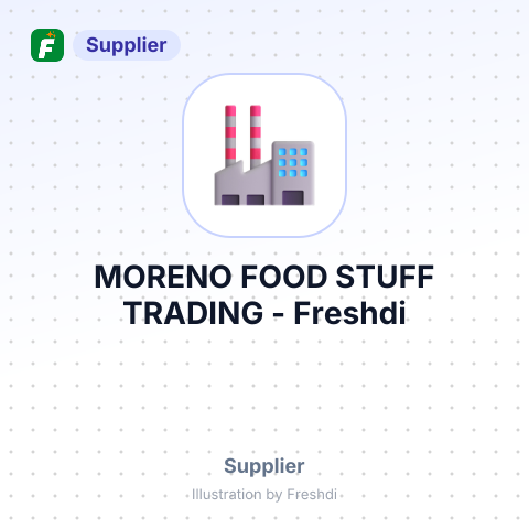 MORENO FOOD STUFF TRADING – summary card, no photo uploaded yet