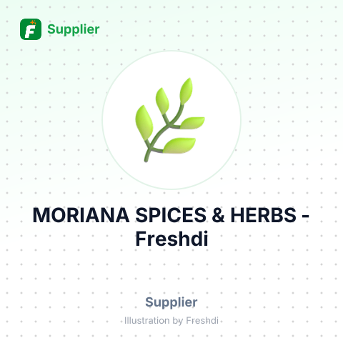 MORIANA SPICES & HERBS – summary card, no photo uploaded yet