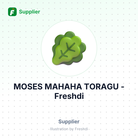 MOSES MAHAHA TORAGU – summary card, no photo uploaded yet