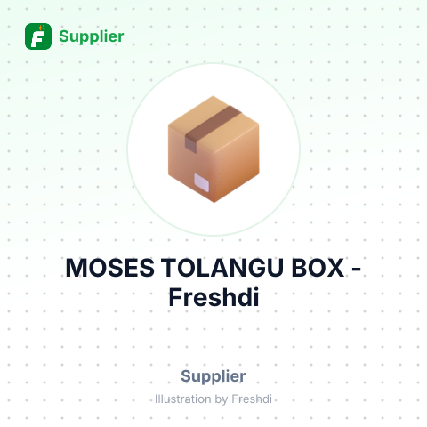 MOSES TOLANGU BOX – summary card, no photo uploaded yet