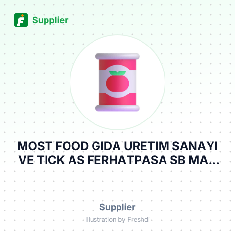 MOST FOOD GIDA URETIM SANAYI VE TICK AS FERHATPASA SB MAH ALI RIZA ISTANBUL – summary card, no photo uploaded yet