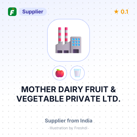 MOTHER DAIRY FRUIT & VEGETABLE PRIVATE LTD. – summary card, no photo uploaded yet
