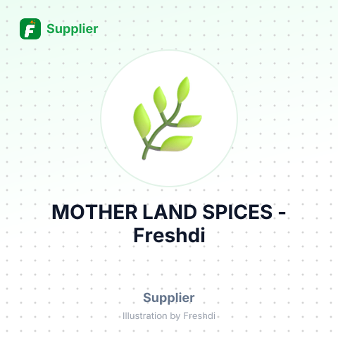 MOTHER LAND SPICES – summary card, no photo uploaded yet