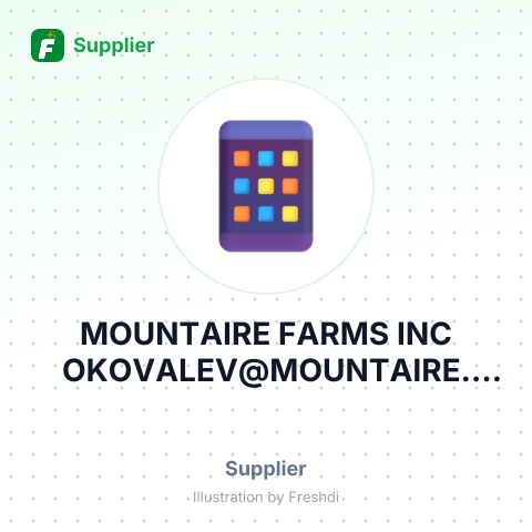 MOUNTAIRE FARMS INC OKOVALEV@MOUNTAIRE. COM – summary card, no photo uploaded yet