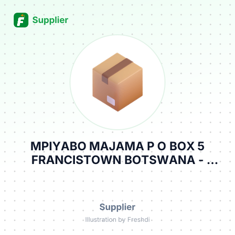 MPIYABO MAJAMA P O BOX 5 FRANCISTOWN BOTSWANA – summary card, no photo uploaded yet