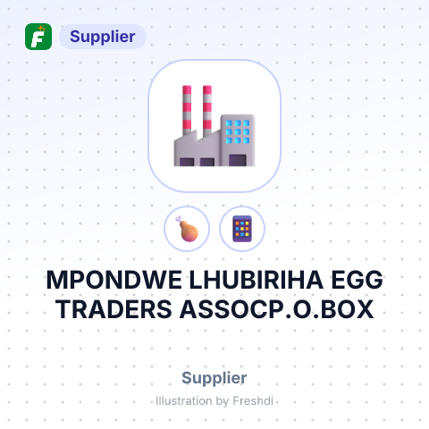 MPONDWE LHUBIRIHA EGG TRADERS ASSOCP.O.BOX – summary card, no photo uploaded yet