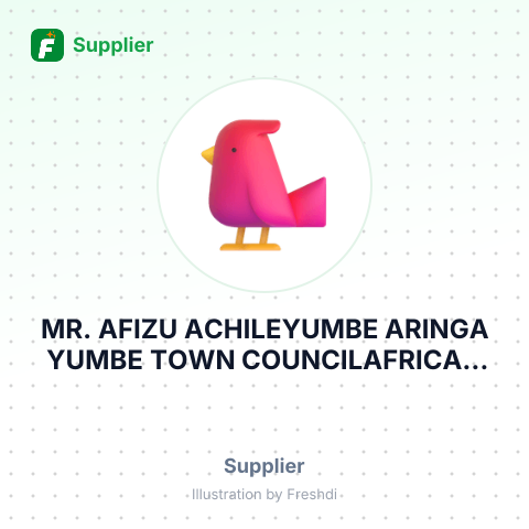 MR. AFIZU ACHILEYUMBE ARINGA YUMBE TOWN COUNCILAFRICAN QUARTERS AFRICAN QUARTERSNANA – summary card, no photo uploaded yet