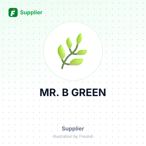 MR. B GREEN – summary card, no photo uploaded yet