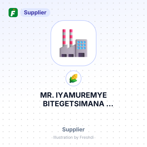 MR. IYAMUREMYE BITEGETSIMANA DIEUDONNEMBALE MBALE MUNICIPALITY INDUSTRIAL BOROUGHMBALENANA – summary card, no photo uploaded yet