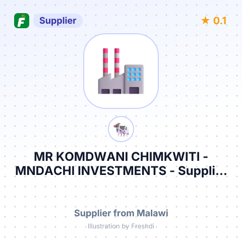 MR KOMDWANI CHIMKWITI - MNDACHI INVESTMENTS – summary card, no photo uploaded yet