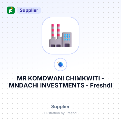 MR KOMDWANI CHIMKWITI - MNDACHI INVESTMENTS – summary card, no photo uploaded yet
