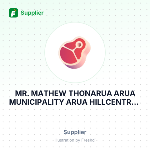 MR. MATHEW THONARUA ARUA MUNICIPALITY ARUA HILLCENTRAL MARKET CELLNANA – summary card, no photo uploaded yet