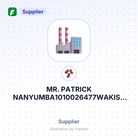 MR. PATRICK NANYUMBA1010026477WAKISO ENTEBBE MUNICIPALITY DIVIENTEBBENANA – summary card, no photo uploaded yet