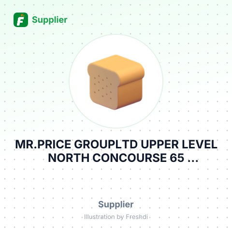 MR.PRICE GROUPLTD UPPER LEVEL NORTH CONCOURSE 65 MASABALA YENGWE AVENUE DURBAN SOUTHAFRICA – summary card, no photo uploaded yet