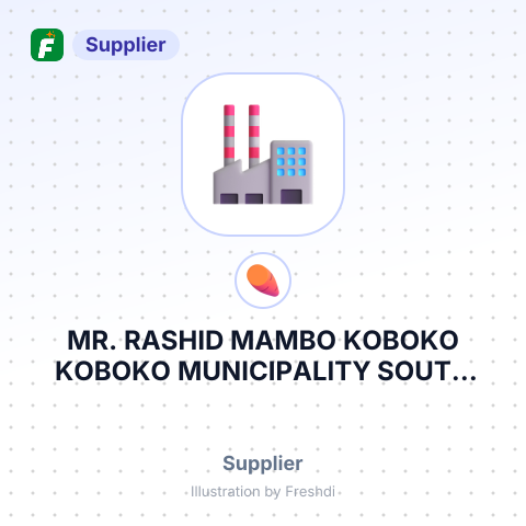 MR. RASHID MAMBO KOBOKO KOBOKO MUNICIPALITY SOUTH DIVISION KOBOKO NA NA – summary card, no photo uploaded yet