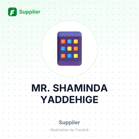 MR. SHAMINDA YADDEHIGE – summary card, no photo uploaded yet