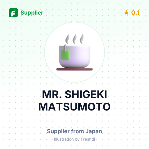 MR. SHIGEKI MATSUMOTO – summary card, no photo uploaded yet