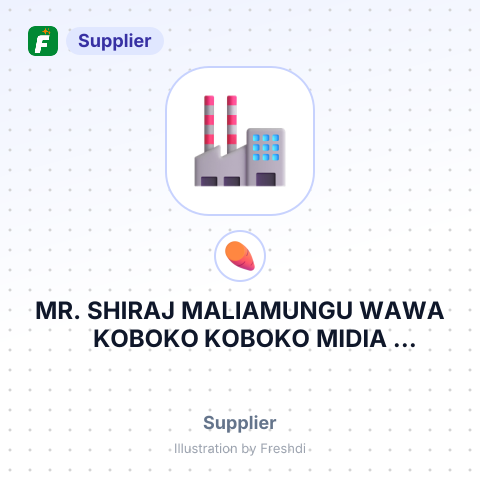 MR. SHIRAJ MALIAMUNGU WAWA KOBOKO KOBOKO MIDIA MINDRABE MINDRABE NA NA – summary card, no photo uploaded yet