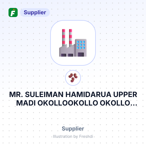 MR. SULEIMAN HAMIDARUA UPPER MADI OKOLLOOKOLLO OKOLLO TRADING CENTERNANA – summary card, no photo uploaded yet