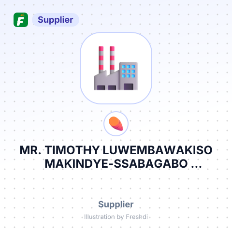 MR. TIMOTHY LUWEMBAWAKISO MAKINDYE-SSABAGABO MUNICIPALITY MASAJJA DIVISIONNAMASUBA-KIKAJJO NAMASUBA-KIKAJJONANA – summary card, no photo uploaded yet