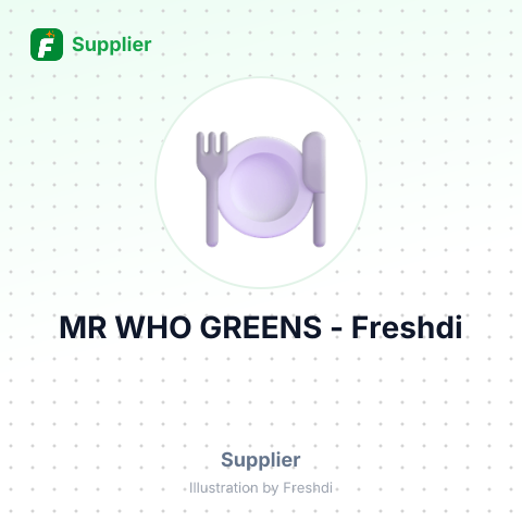 MR WHO GREENS – summary card, no photo uploaded yet