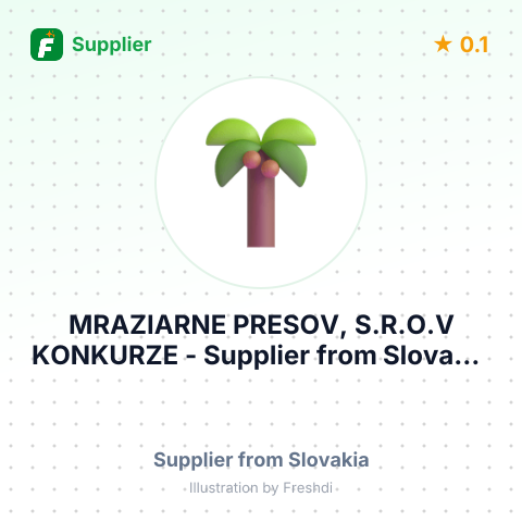 MRAZIARNE PRESOV, S.R.O.V KONKURZE – summary card, no photo uploaded yet