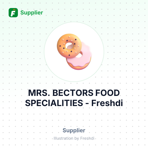 MRS. BECTORS FOOD SPECIALITIES – summary card, no photo uploaded yet