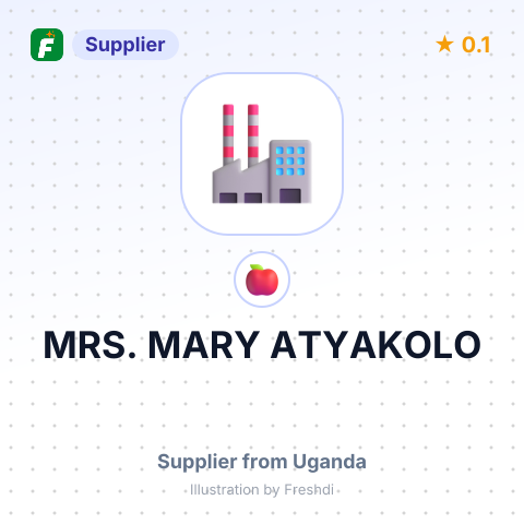 MRS. MARY ATYAKOLO – summary card, no photo uploaded yet